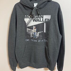 Morgan Wallen Gray One thing at a time hoodie size Large